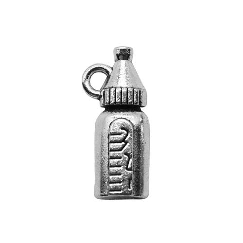 Zinc Alloy Pendants feeding bottle plated DIY antique silver color Sold By Bag