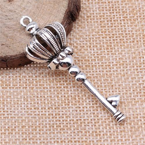 Zinek přívěsky na klíče, á, DIY & dutý, 56mm, Prodáno By PC