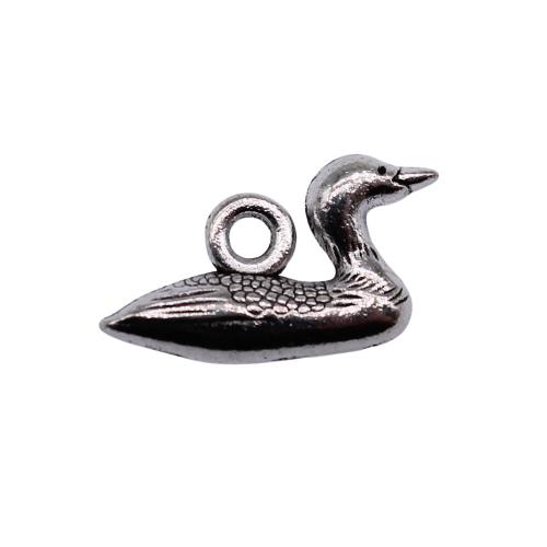 Zinc Alloy Animal Pendants plated DIY antique silver color Sold By Bag