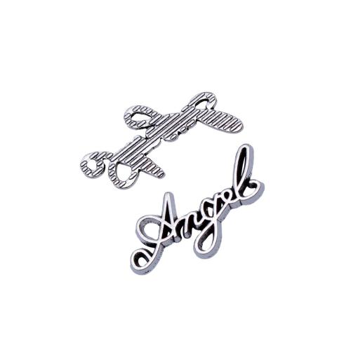 Zinek Zpráva Přívěsky, DIY & dutý, 20PC/Bag, Prodáno By Bag