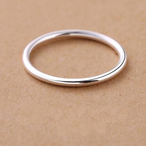 925 Sterling Silver Prst prsten, unisex & různé velikosti pro výběr & různé styly pro výběr, stříbro, Velikost:5.5-9.5, Prodáno By PC