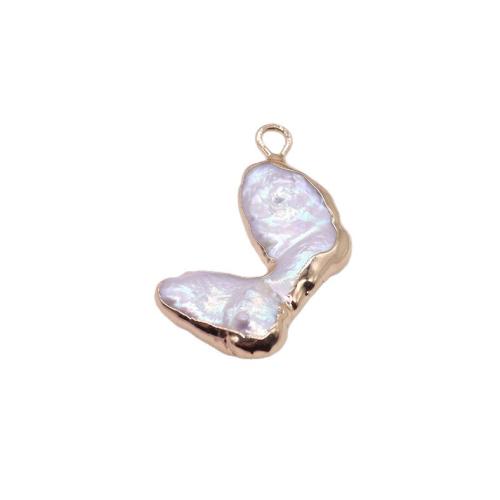 Freshwater Pearl Halsband, med Mässing, Barock, guldfärg pläterade, DIY, blandade färger, Säljs av PC