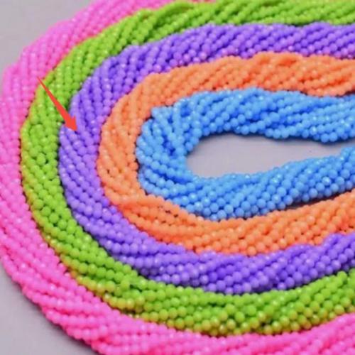 Coirníní Crystal, DIY, dathanna measctha, 10mm, Díolta Per 38 cm Snáithe