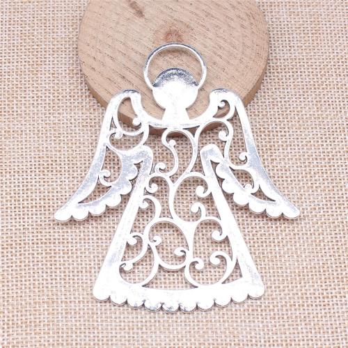 Zinc Alloy Pendants Angel plated DIY & hollow Sold By PC