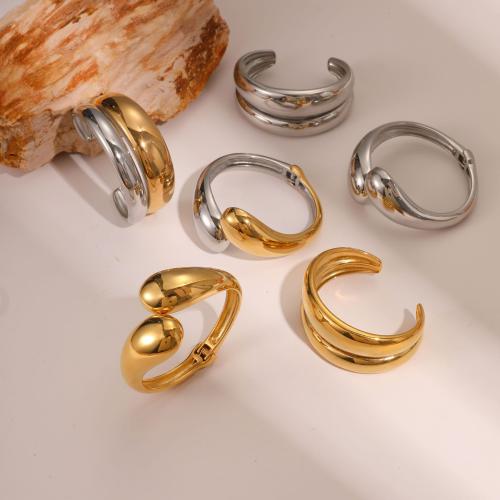 Acier inoxydable 304 bracelet manchette, Placage, bijoux de mode & styles différents pour le choix & pour femme, plus de couleurs à choisir, Vendu par PC
