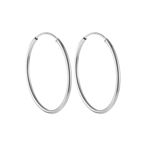 925 sterling silver Öronring, olika storlek för val & för kvinna, fler färger för val, Säljs av Par