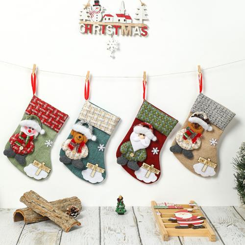 Julhelg Strumpor Presentsockor, Non-woven tyger, Jul Design, fler färger för val, Säljs av PC