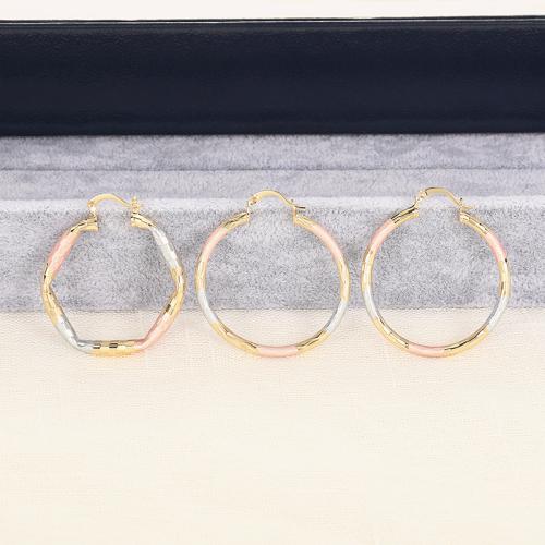Laiton Leverback boucle d'oreille, Placage, bijoux de mode & styles différents pour le choix & pour femme, multicolore, Vendu par paire