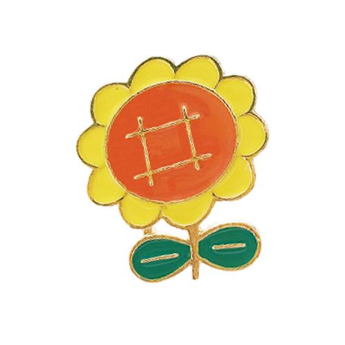 smalt Brož, Zinek, Květina, unisex & různé styly pro výběr, zlatý, Prodáno By PC