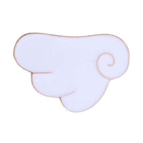 smalt Brož, Zinek, Wing Shape, unisex & různé styly pro výběr, zlatý, Prodáno By PC