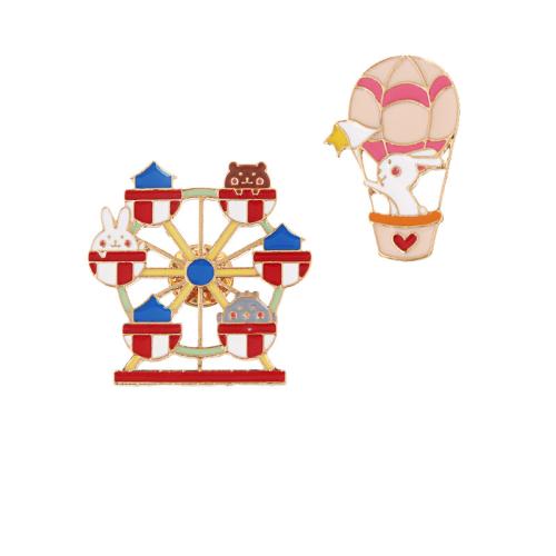 smalt Brož, Zinek, unisex & různé styly pro výběr & dutý, zlatý, Prodáno By PC