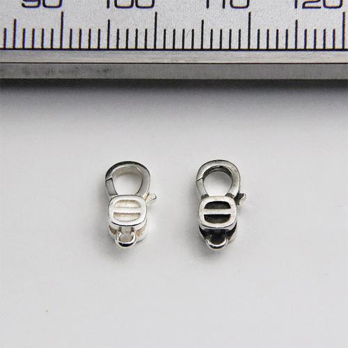 925 Sterling Silver hummerjordluckrareomfamningen, DIY, fler färger för val, 6.20x11mm, Säljs av PC