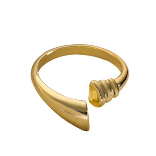 Brass prst prsten, Mosaz, 18K pozlacené, módní šperky & různé styly pro výběr & pro ženy, zlatý, Prodáno By PC