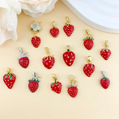 Šatonové mosaz Přívěsky, á, DIY & smalt & s drahokamu, více barev na výběr, nikl, olovo a kadmium zdarma, 18x13x5mm, Prodáno By PC