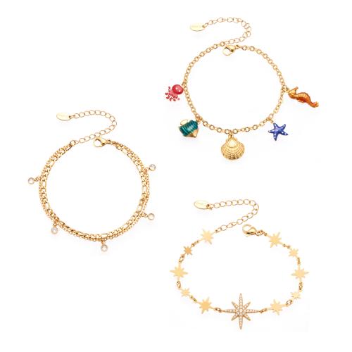 Zirkonia Edelstahl Schmuck Sets, 304 Edelstahl, plattiert, verschiedene Stile für Wahl & Micro pave Zirkonia & für Frau, keine, verkauft von PC