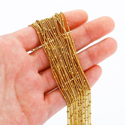 Nerezová ocel šperky řetěz, 304 Stainless Steel, barva pozlacený, DIY, více barev na výběr, 12PC/Bag, Prodáno By Bag