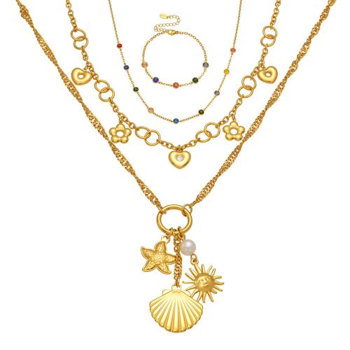 Zirkonia Edelstahl Schmuck Sets, 304 Edelstahl, plattiert, verschiedene Stile für Wahl & Micro pave Zirkonia & für Frau, verkauft von PC