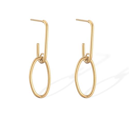 Edelstahl Tropfen Ohrring, 304 Edelstahl, plattiert, Modeschmuck & für Frau, keine, verkauft von Paar