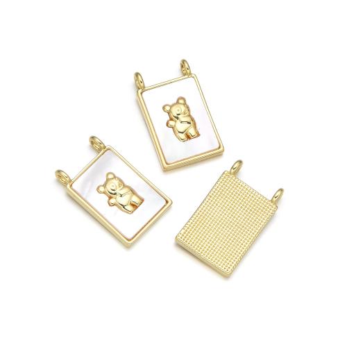 Naturliga Vit Shell Halsband, Mässing, med White Shell, plated, DIY & dubbel-håls, fler färger för val, nickel, bly och kadmium gratis, Säljs av PC