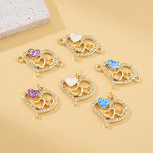 Cubique Pendentif en laiton zircon pavent, avec Opale, Placage, DIY & pavé de micro zircon, plus de couleurs à choisir, protéger l'environnement, sans nickel, plomb et cadmium, Vendu par PC