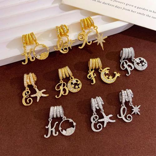 Cubique Pendentif en laiton zircon pavent, Placage, DIY & pavé de micro zircon, plus de couleurs à choisir, protéger l'environnement, sans nickel, plomb et cadmium, Vendu par PC