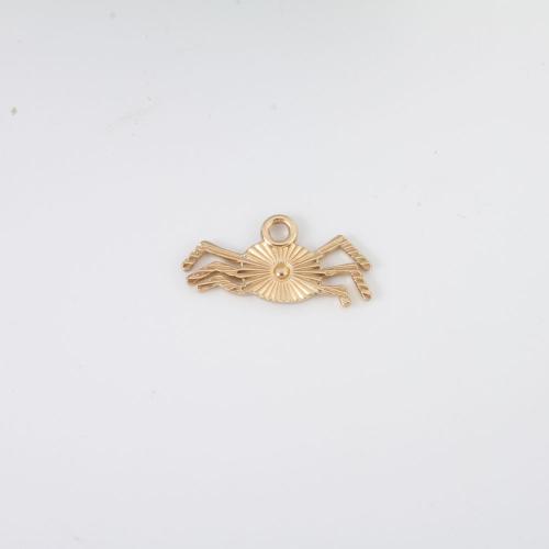 Móda Halloween přívěšek, Zinek, Pavouk, barva pozlacený, Halloweenský design & DIY & smalt, smíšené barvy, 10.30x21x1.30mm, Prodáno By PC