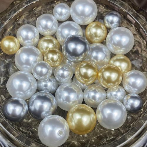 Perles de nacre en verre, perle de verre, DIY & semi-foré, plus de couleurs à choisir, 4-14mm, 100PC/sac, Vendu par sac