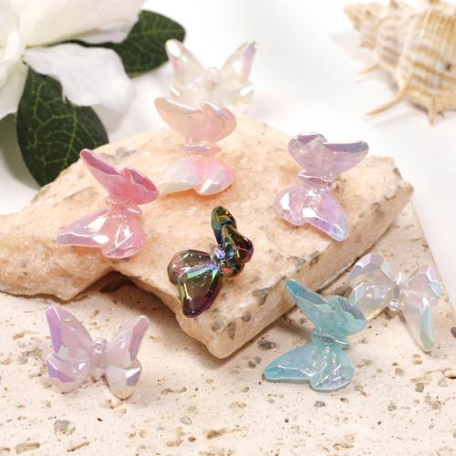 Plated Akrylpärlor, Akryl, guldfärg pläterade, DIY, fler färger för val, 200PC/Bag, Säljs av Bag