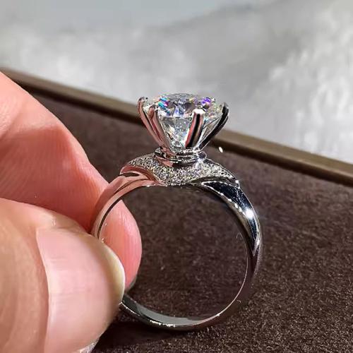 Krychlový Circonia Micro vydláždit mosazný prsten, Mosaz, různé velikosti pro výběr & micro vydláždit kubické zirkony & pro ženy, Prodáno By PC