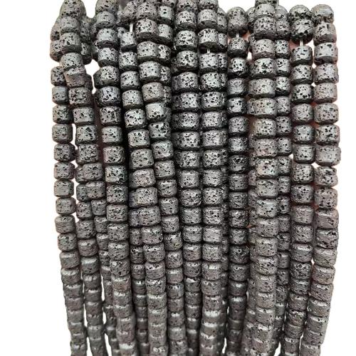 Přírodní Lávové korálky, Láva, DIY, smíšené barvy, Prodáno za 38 cm Strand