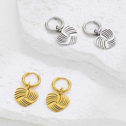 Edelstahl Tropfen Ohrring, 304 Edelstahl, Herz, plattiert, Modeschmuck, keine, verkauft von Paar