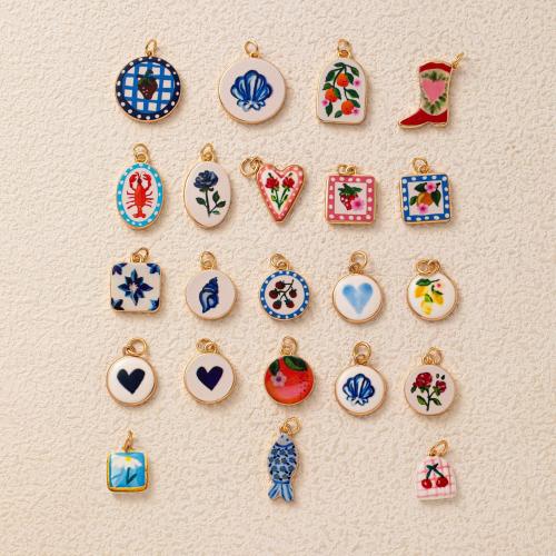 الفولاذ المقاوم للصدأ قلادة, النحاس, مطلي, ديي & مينا, ذهبي, النيكل والرصاص والكادميوم الحرة, تباع بواسطة PC