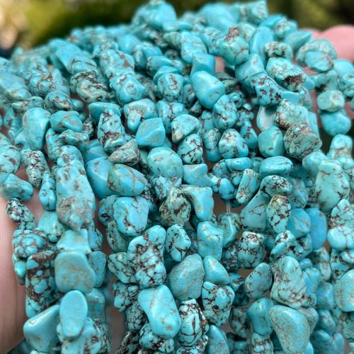 Perles turquoises, turquoise naturelle, Irrégulière, poli, DIY & normes différentes pour le choix, bleu, Vendu par Environ 38 cm brin