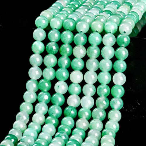 Perles en jade, jade Africain, Rond, poli, DIY & normes différentes pour le choix, vert, Vendu par brin