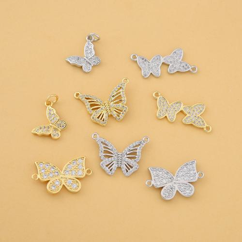 Cubique Pendentif en laiton zircon pavent, Placage, DIY & pavé de micro zircon, plus de couleurs à choisir, protéger l'environnement, sans nickel, plomb et cadmium, Vendu par PC