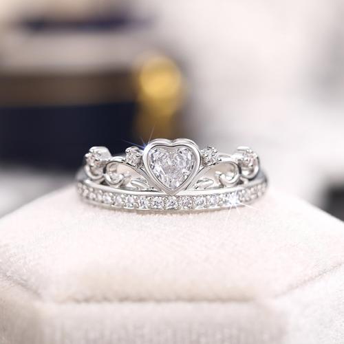 Krychlový Circonia Micro vydláždit mosazný prsten, Mosaz, různé velikosti pro výběr & micro vydláždit kubické zirkony & pro ženy & dutý, Prodáno By PC