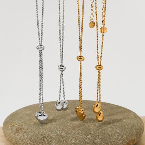 Nerezová ocel šperky náhrdelník, 304 Stainless Steel, módní šperky & různé styly pro výběr & pro ženy, více barev na výběr, Prodáno By PC