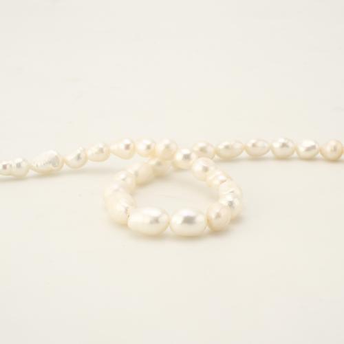 Naturliga sötvatten pärlband, Freshwater Pearl, Barock, mode smycken, blandade färger, 6-7.5mm, Såld Per 45 cm Strand