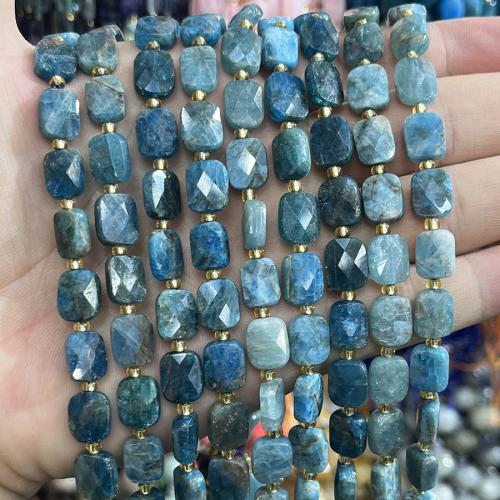 Gemstone Smycken Pärlor, apatiter, med Seedbead, DIY, blandade färger, 8x10mm, Såld Per 38 cm Strand