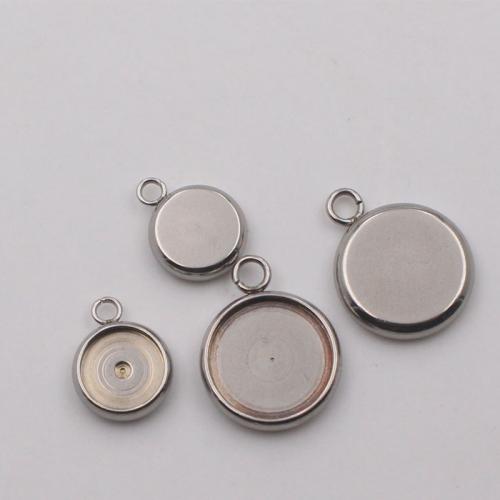 إعداد المقاوم للصدأ قلادة من الصلب, 304 الفولاذ المقاوم للصدأ, جولة, ديي & حجم مختلفة للاختيار, اللون الأصلي, تباع بواسطة PC