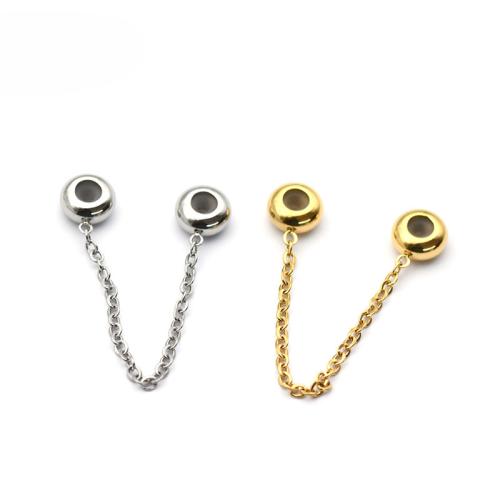 Rostfritt stål Pärlor Inställning, 304 rostfritt stål, med Silikon, plated, DIY & olika storlek för val, fler färger för val, Säljs av PC