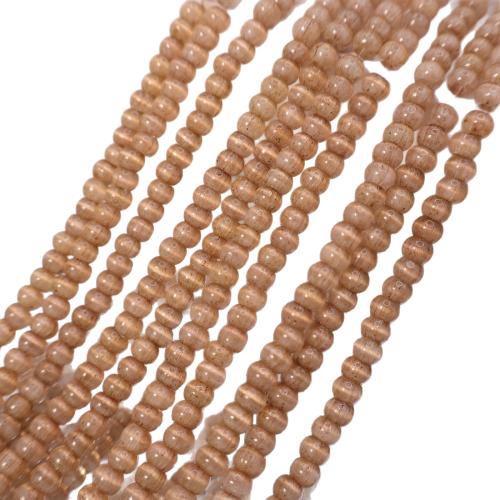 Cats Eye Smycken Pärlor, DIY, fler färger för val, 3x4mm, Såld Per 38 cm Strand