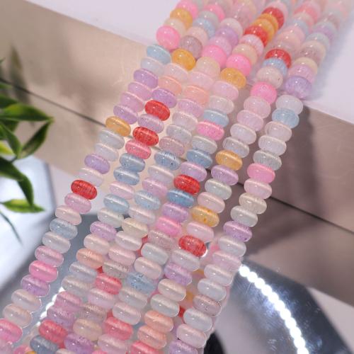 Cats Eye Smycken Pärlor, DIY, fler färger för val, 3x6mm, Såld Per 38 cm Strand