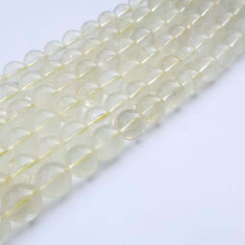 Šperky korálky přírodní křemenné, Lemon Quartz, DIY, smíšené barvy, Prodáno za 38 cm Strand