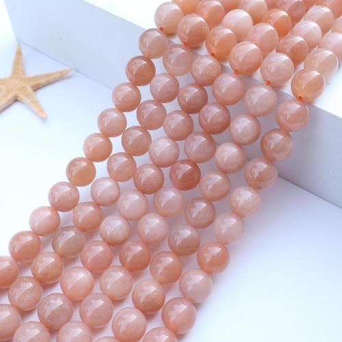 Gemstone Smycken Pärlor, Sunstone, DIY, blandade färger, Såld Per 38 cm Strand