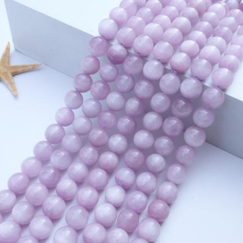 Gemstone Smycken Pärlor, Kunzite, DIY, purpur, Såld Per 38 cm Strand