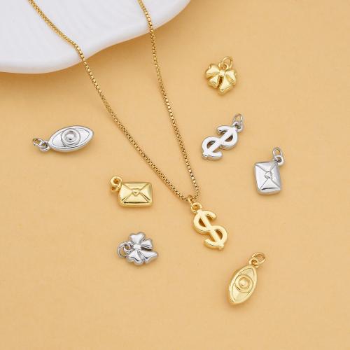 Brass Jewelry Pendants plated DIY nickel lead & cadmium free Sold By Bag