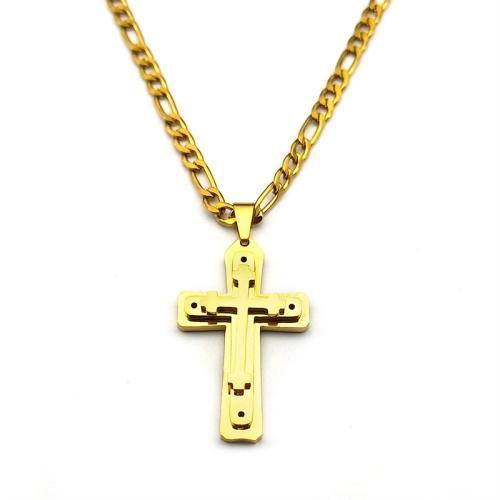 Nerezová ocel šperky náhrdelník, 304 Stainless Steel, módní šperky & pro muže, více barev na výběr, Prodáno By PC