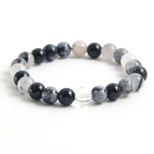 Bracelets quartz, bijoux de mode, couleurs mélangées, Longueur 19 cm, Vendu par PC