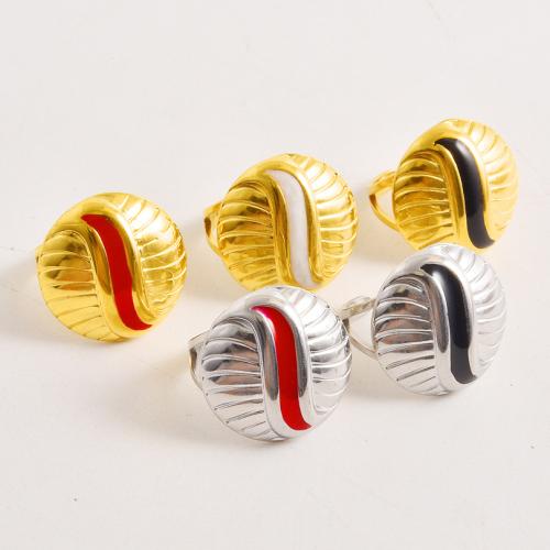 Smalt z nerezové oceli prst prsten, 304 Stainless Steel, módní šperky, více barev na výběr, 26mm, Prodáno By PC